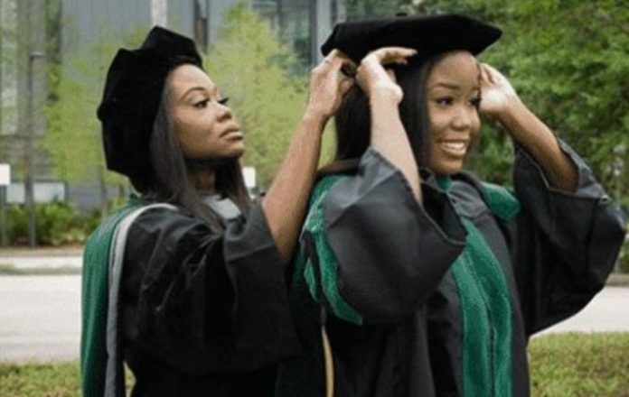 Mother and Daughter graduates on the same day