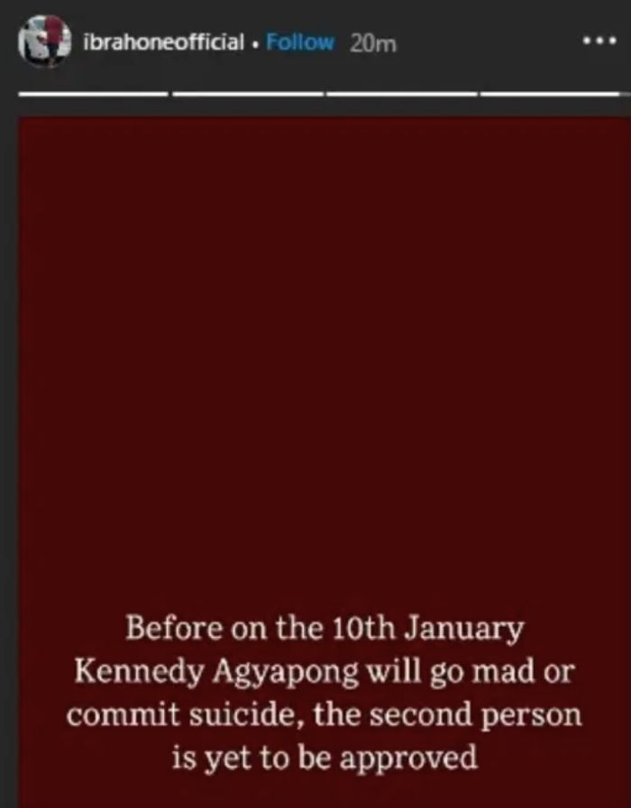 Kennedy Agyapong Will Commit Suicide