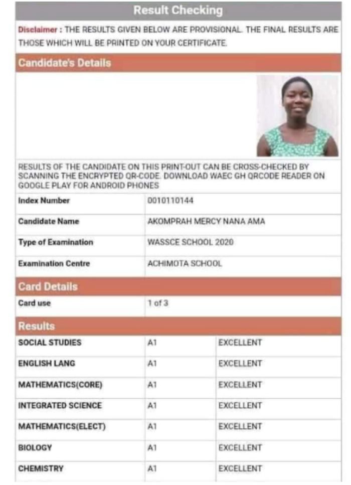 Free SHS WASSCE results