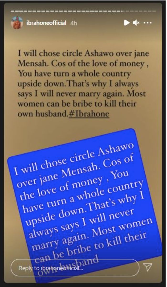 I’ll pick a prostitute at Circle over Jean Mensa any day – Ibrah One