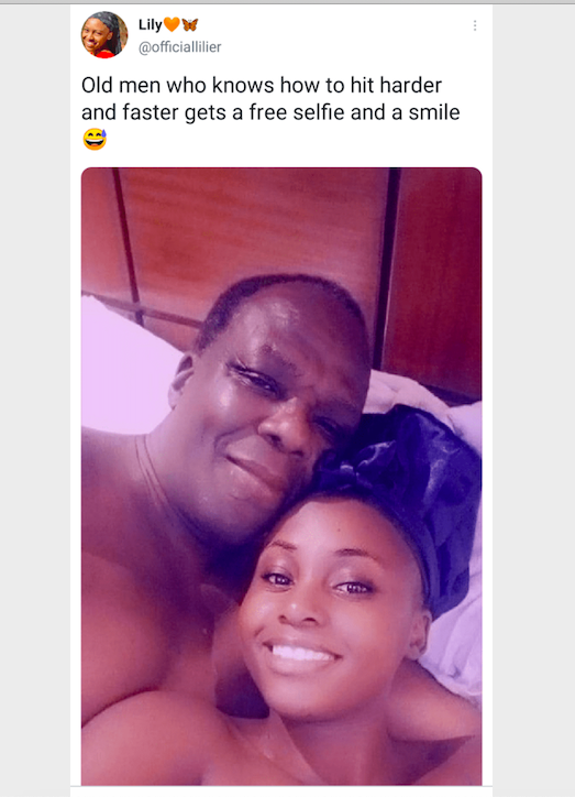 GH Lady says as she shares after s.ex photo of herself and sugar daddy