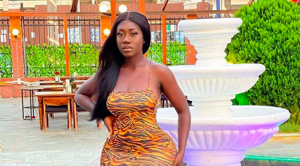 TikTok Star, Hajia Bintu, who was recently alleged to be pregnant has just dropped some hotshot photos for his birthday.