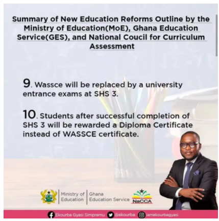 The Ministry of Education cancels BECE and WASSCE