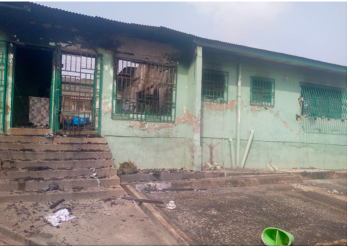 fire outbreak at Buokrom Estate in Kumasi