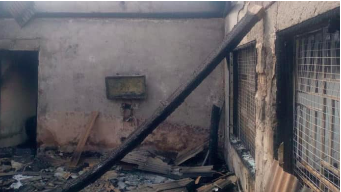 fire outbreak at Buokrom Estate in Kumasi 