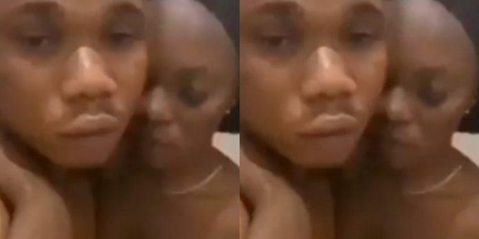 A video of a Nigerian couple having a short raunchy session has gone popular on social media.