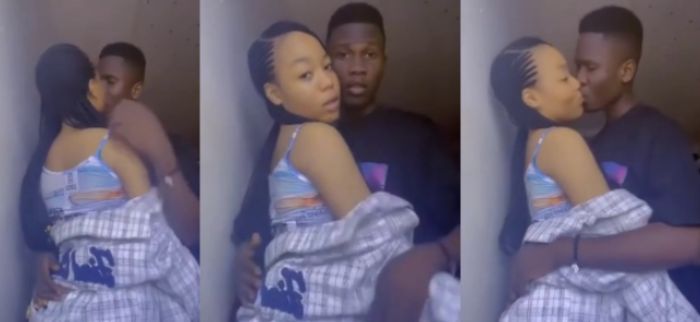 Boy Teaches His Secondary School Headmaster's Daughter How To Take Of Her Clothes Before Wahala (Video)