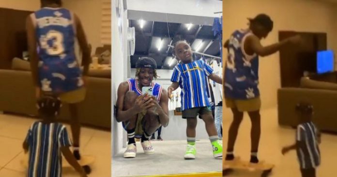 Kofi Mole Shares Adorable Playtime With His Cute Son (video)