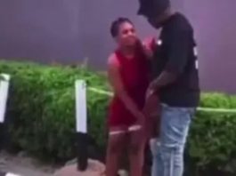 What a World!: Massive Stir As A Lady Recorded On Camera Removing Her P@nt$ In Public For Money -WATCH