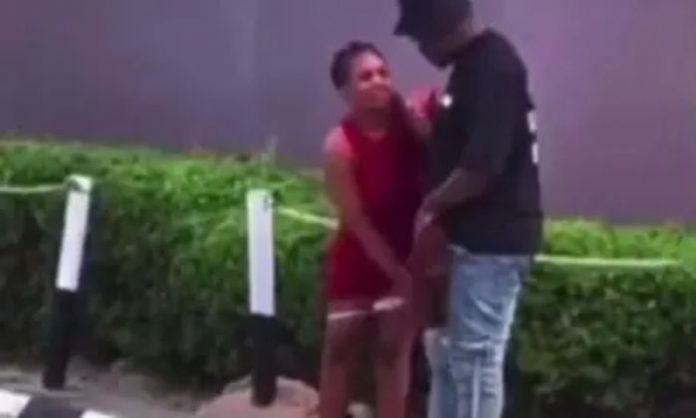 What a World!: Massive Stir As A Lady Recorded On Camera Removing Her P@nt$ In Public For Money -WATCH