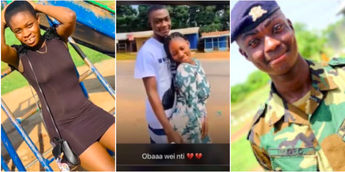 Ghanaians react as photos of the girlfriend of the Ashaiman soldier pop up