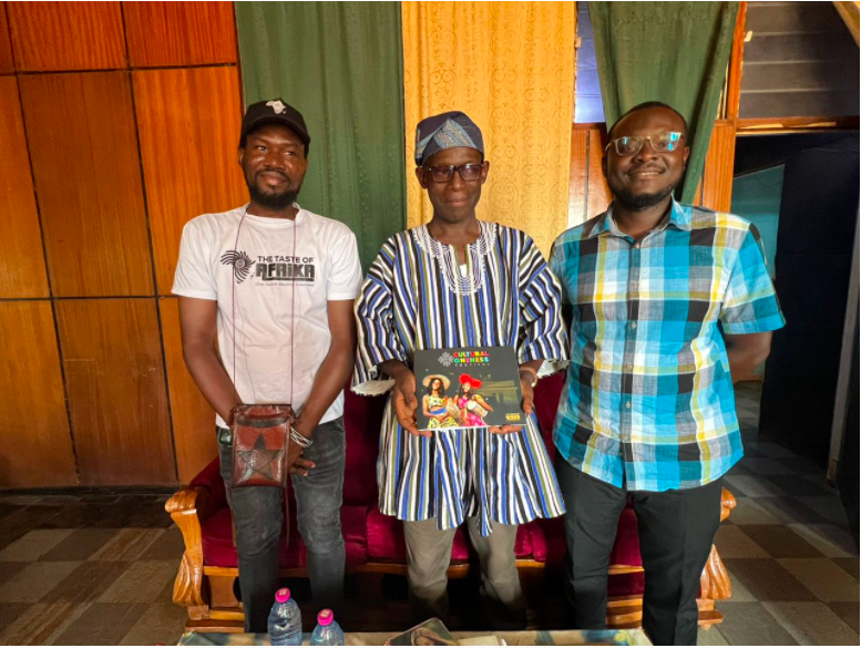 The Taste of Afrika crew at Ya-Naa Gbewaa Palace ahead of Cultural Oneness festival launch in Tamale