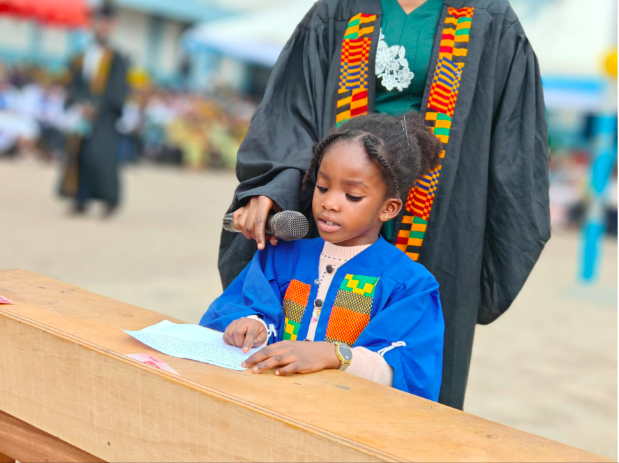 A poetry recitation highlighting academic excellence